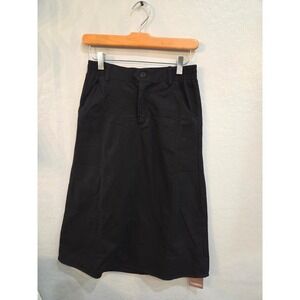 Yesfashion Kids Black Maxi Skirt Elastic Waist Pockets Size 150 10/12 NEW